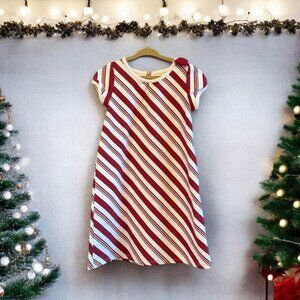 Festive Girl’s Gymboree‎ Candy Cane Striped Holiday Dress-Size 6